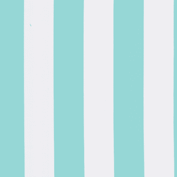 Aqua and White Stripe